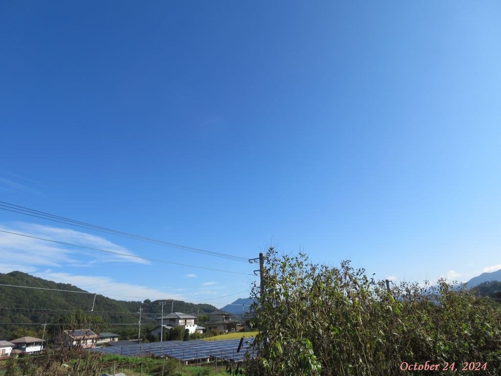 画像１（今朝の空）