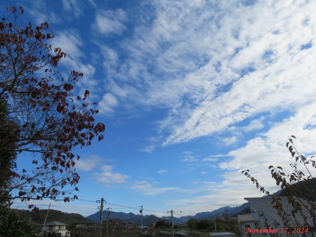 画像1（今朝の空）