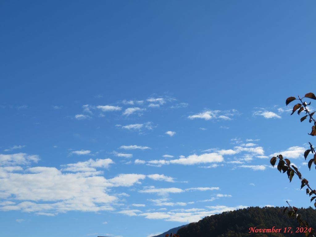 画像2（今朝の空）