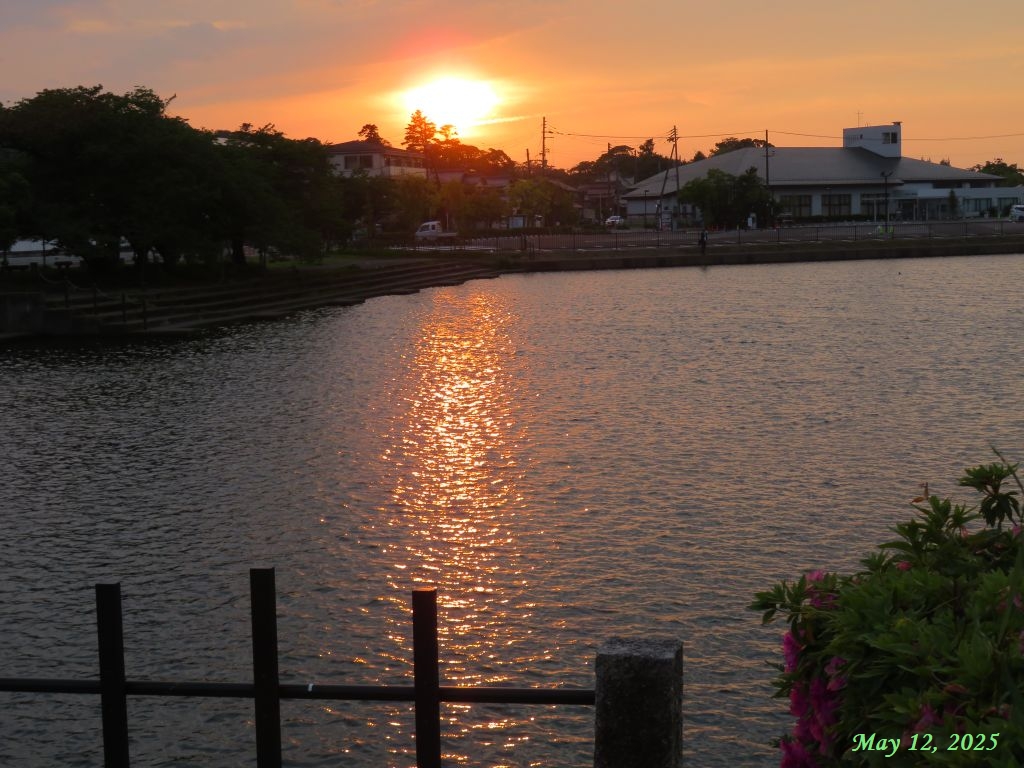 画像７（彦根の夕暮れ）