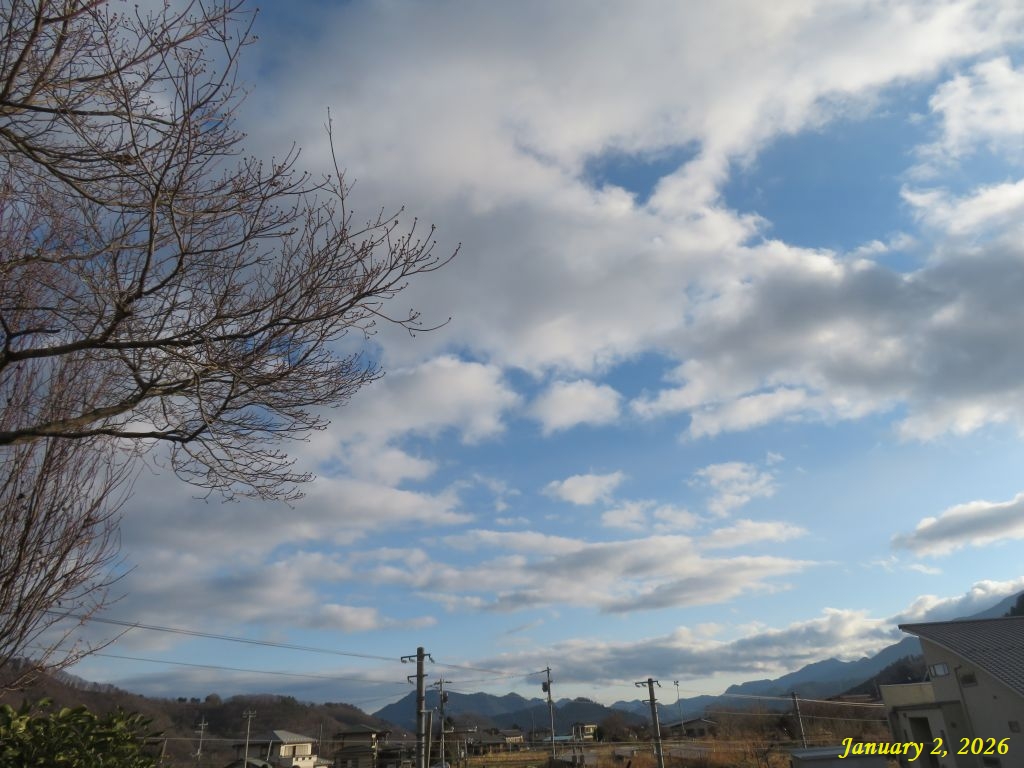 画像１（今朝の空）